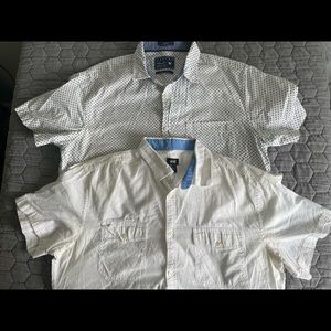 Mens short sleeve button ups